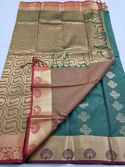 Kanchipuram Blended Fancy Silk Saree 057 – Kanchipuram Lakshaya Silks