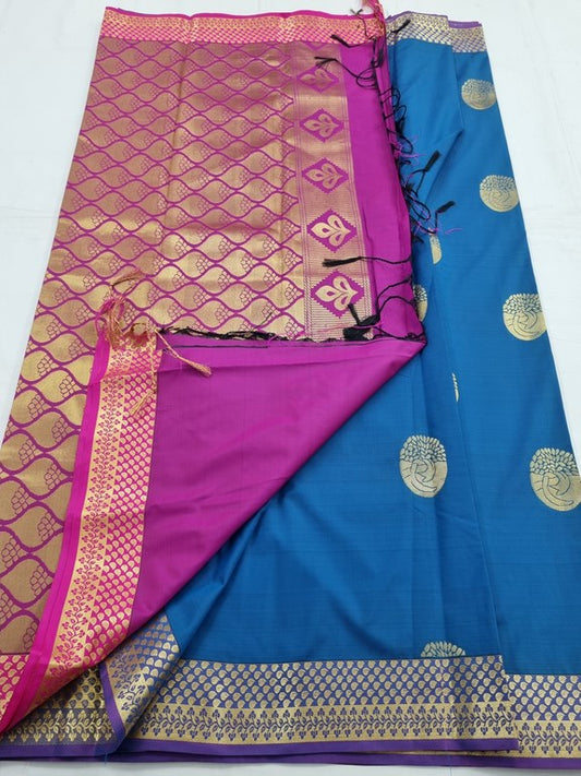 Kanchipuram Blended Fancy Silk Saree 060