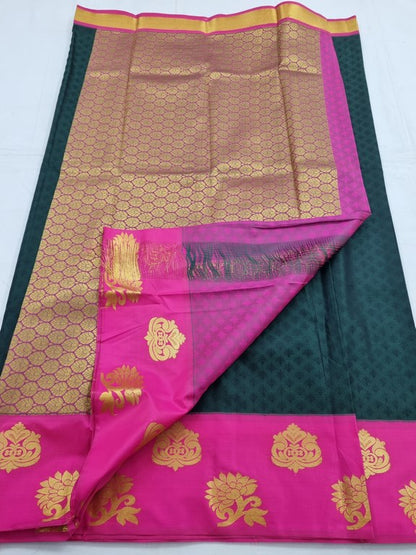 Kanchipuram Blended Fancy Silk Saree 061 – Kanchipuram Lakshaya Silks