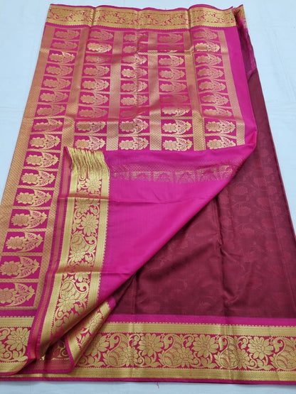 Kanchipuram Blended Fancy Silk Saree 065 – Kanchipuram Lakshaya Silks