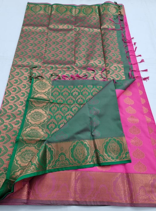 Kanchipuram Blended Fancy Silk Saree 071