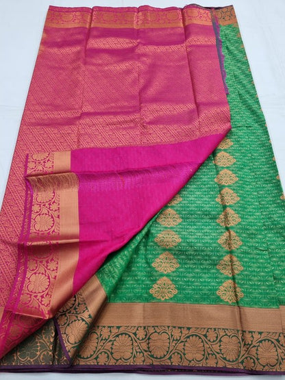 Kanchipuram Blended Fancy Silk Saree 074 – Kanchipuram Lakshaya Silks