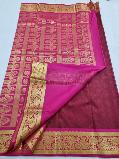 Kanchipuram Blended Fancy Silk Saree 075 – Kanchipuram Lakshaya Silks
