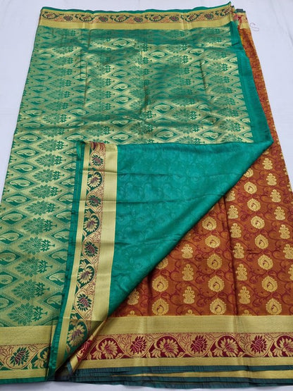 Kanchipuram Blended Fancy Silk Saree 080 – Kanchipuram Lakshaya Silks