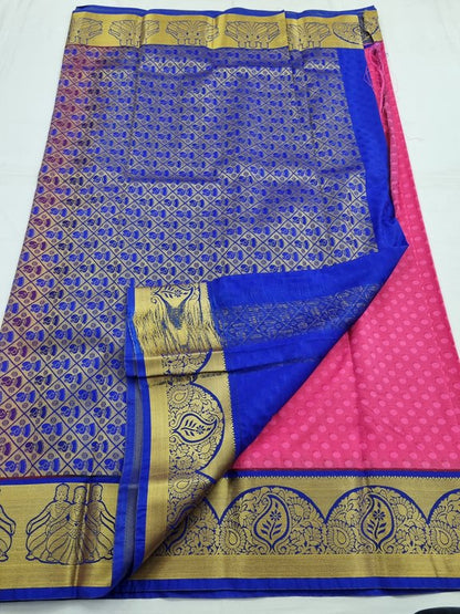 Kanchipuram Blended Fancy Silk Saree 081 – Kanchipuram Lakshaya Silks