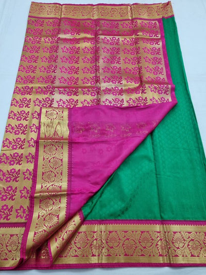 Kanchipuram Blended Fancy Silk Saree 084 – Kanchipuram Lakshaya Silks