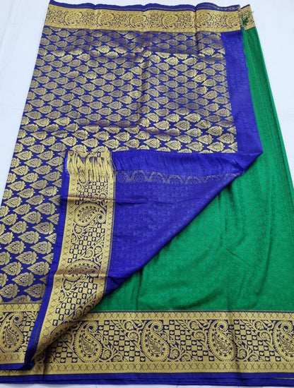 Kanchipuram Blended Fancy Silk Saree 096 – Kanchipuram Lakshaya Silks