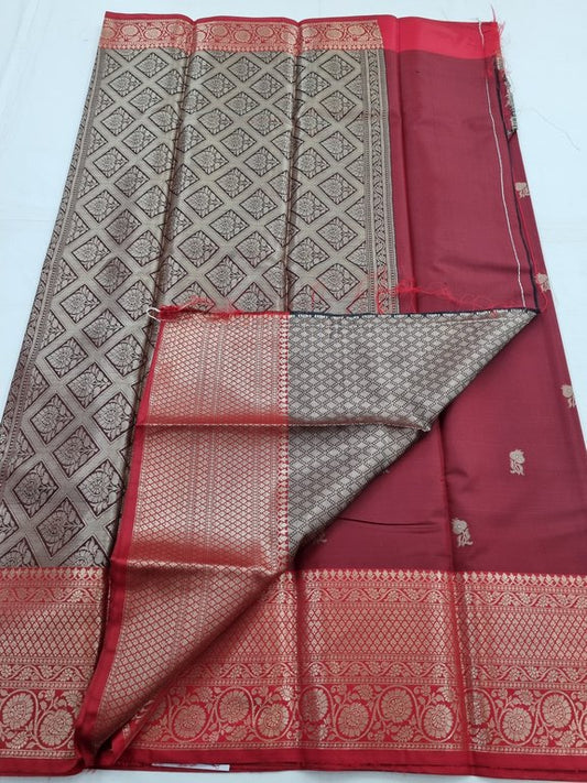 Kanchipuram Blended Fancy Silk Saree 100