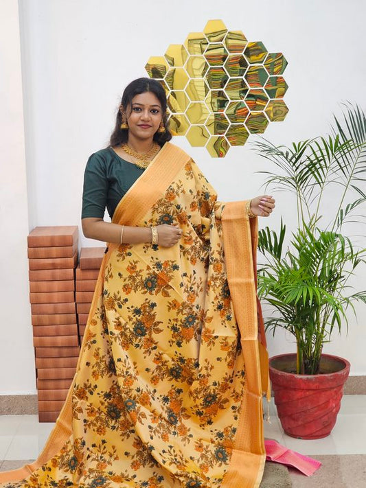Kanchipuram Blended Trendy Soft Silk Saree 650
