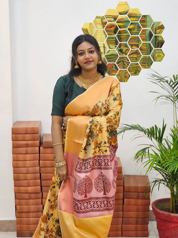 Kanchipuram Blended Trendy Soft Silk Saree 650