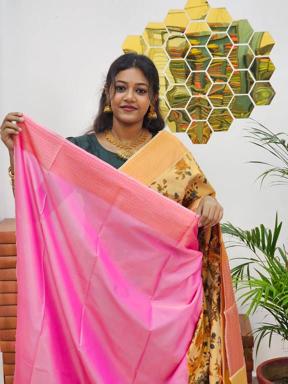 Kanchipuram Blended Trendy Soft Silk Saree 650