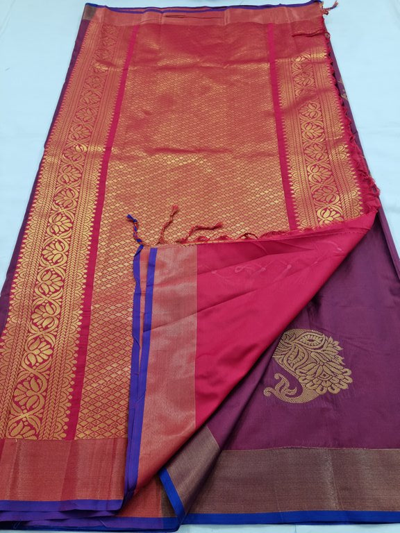 Kanchipuram Blended Fancy Silk Saree 105