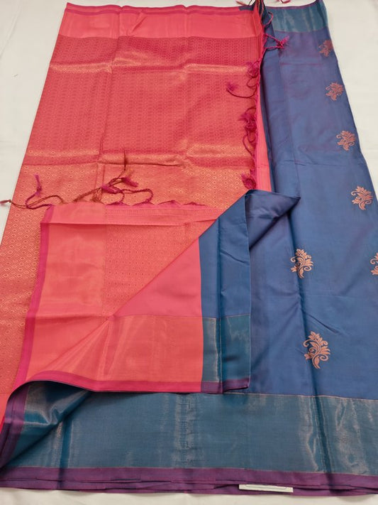 Kanchipuram Blended Fancy Silk Saree 106