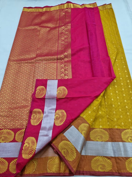 Kanchipuram Blended Fancy Silk Saree 109