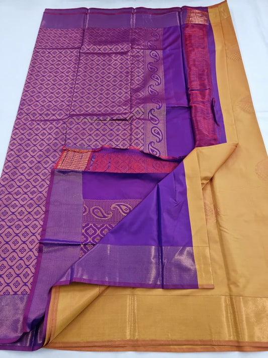 Kanchipuram Blended Fancy Silk Saree 117