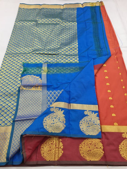 Kanchipuram Blended Fancy Silk Saree 125 – Kanchipuram Lakshaya Silks