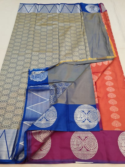 Kanchipuram Blended Fancy Silk Saree 141 – Kanchipuram Lakshaya Silks