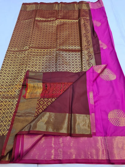 Kanchipuram Blended Fancy Silk Saree 147 – Kanchipuram Lakshaya Silks