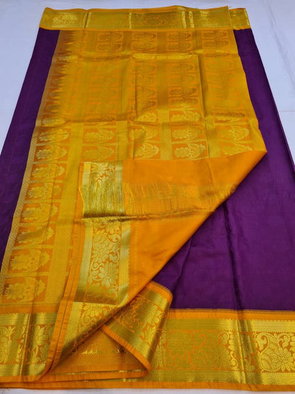 Kanchipuram Blended Fancy Silk Saree 164 – Kanchipuram Lakshaya Silks