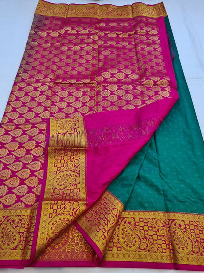 Kanchipuram Blended Fancy Silk Saree 165 – Kanchipuram Lakshaya Silks