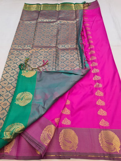 Kanchipuram Blended Fancy Silk Saree 171 – Kanchipuram Lakshaya Silks