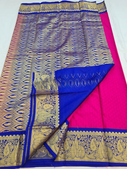 Kanchipuram Blended Fancy Silk Saree 176 – Kanchipuram Lakshaya Silks
