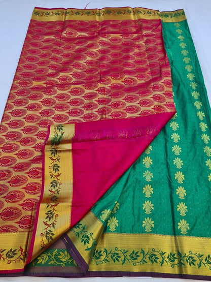 Kanchipuram Blended Fancy Silk Saree 177 – Kanchipuram Lakshaya Silks