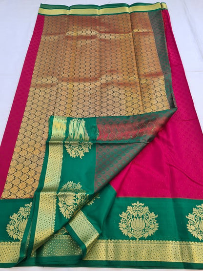 Kanchipuram Blended Fancy Silk Saree 185 – Kanchipuram Lakshaya Silks