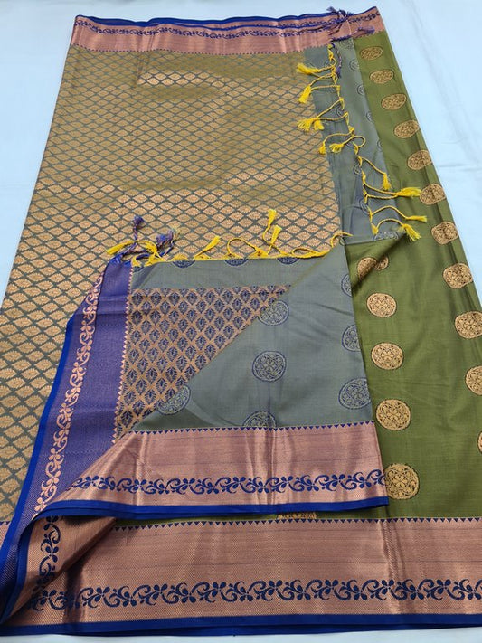 Kanchipuram Blended Fancy Silk Saree 199