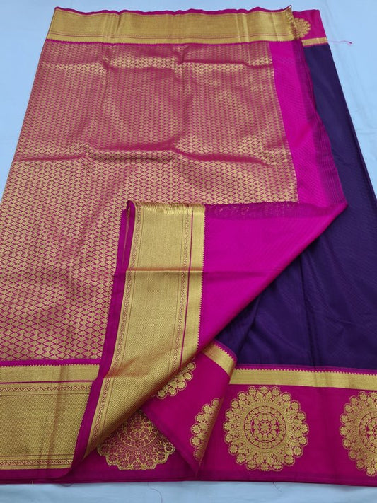 Kanchipuram Blended Fancy Silk Saree 201