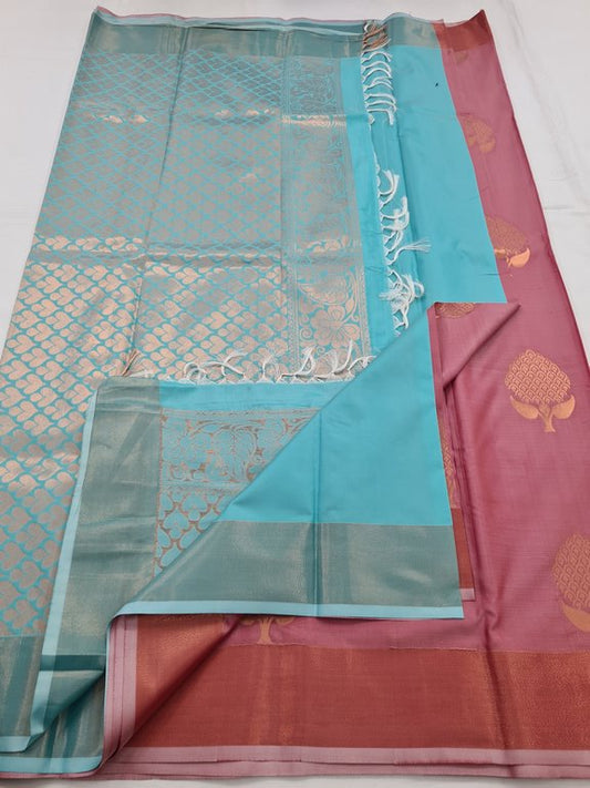 Kanchipuram Blended Fancy Silk Saree 202