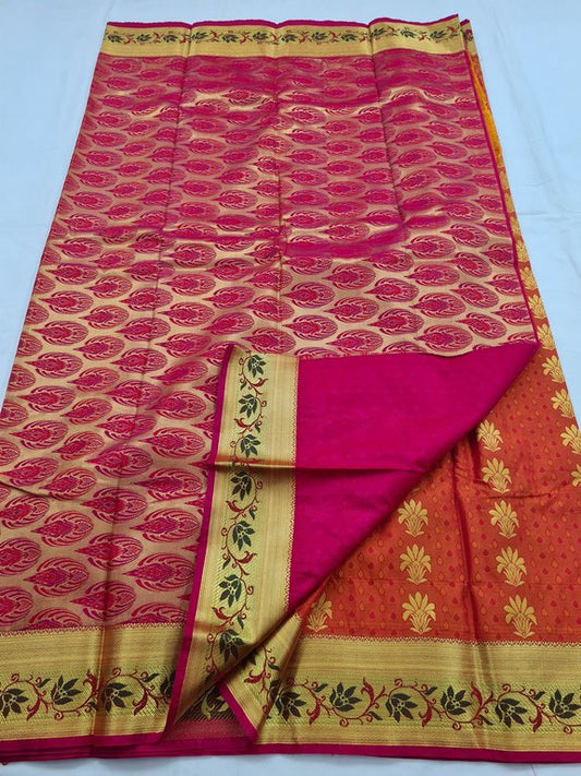 Kanchipuram Blended Fancy Silk Saree 204