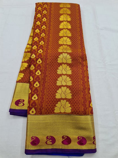 Kanchipuram Blended Fancy Silk Saree 206 – Kanchipuram Lakshaya Silks