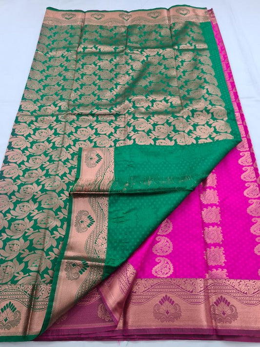 Kanchipuram Blended Fancy Silk Saree 209