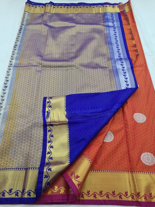 Kanchipuram Blended Fancy Silk Saree 215