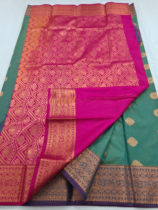 Kanchipuram Blended Fancy Silk Saree 227
