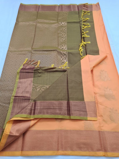 Kanchipuram Blended Fancy Silk Saree 233 – Kanchipuram Lakshaya Silks