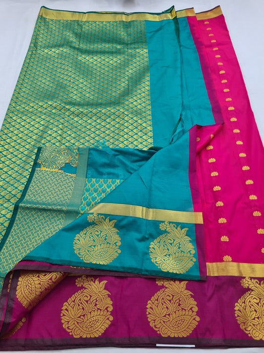 Kanchipuram Blended Fancy Silk Saree 238