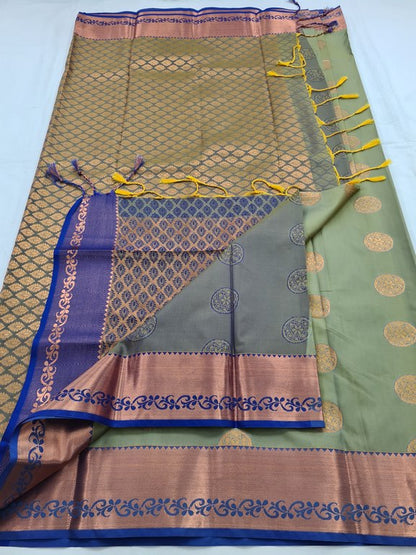 Kanchipuram Blended Fancy Silk Saree 246 – Kanchipuram Lakshaya Silks