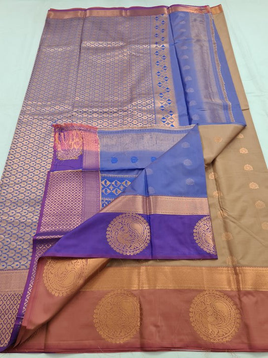Kanchipuram Blended Fancy Silk Saree 247