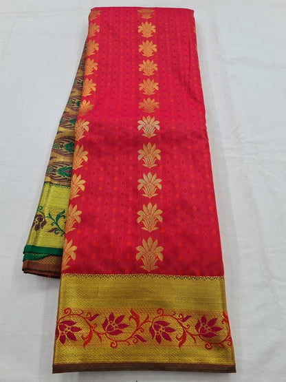 Kanchipuram Blended Fancy Silk Saree 256 – Kanchipuram Lakshaya Silks