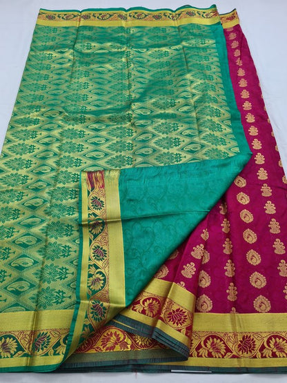 Kanchipuram Blended Fancy Silk Saree 259 – Kanchipuram Lakshaya Silks