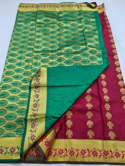 Kanchipuram Blended Fancy Silk Saree 272 – Kanchipuram Lakshaya Silks