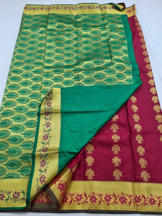 Kanchipuram Blended Fancy Silk Saree 272