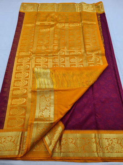 Kanchipuram Blended Fancy Silk Saree 274 – Kanchipuram Lakshaya Silks