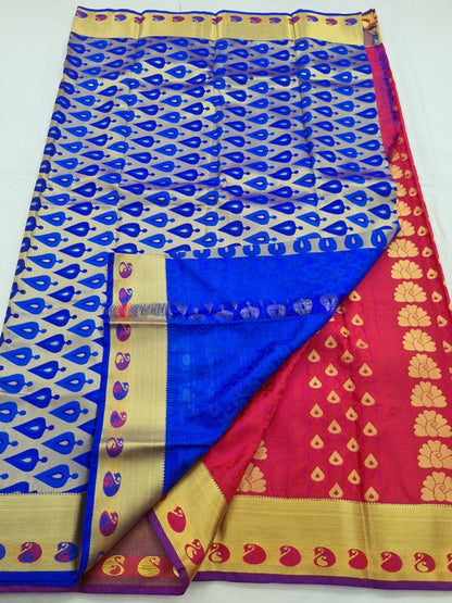 Kanchipuram Blended Fancy Silk Saree 276 – Kanchipuram Lakshaya Silks