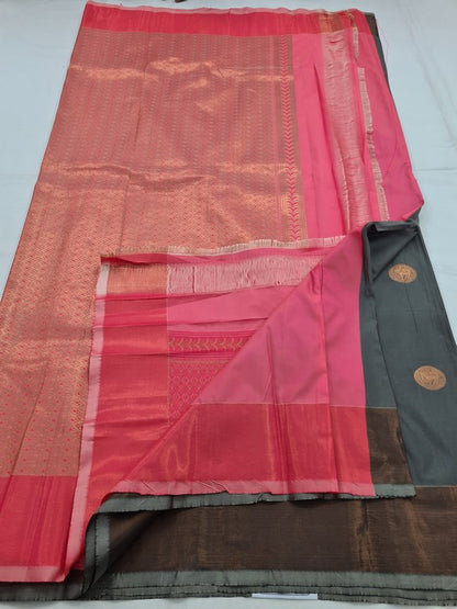 Kanchipuram Blended Fancy Silk Saree 290 – Kanchipuram Lakshaya Silks