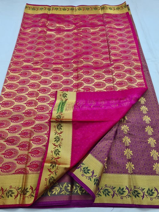 Kanchipuram Blended Fancy Silk Saree 296