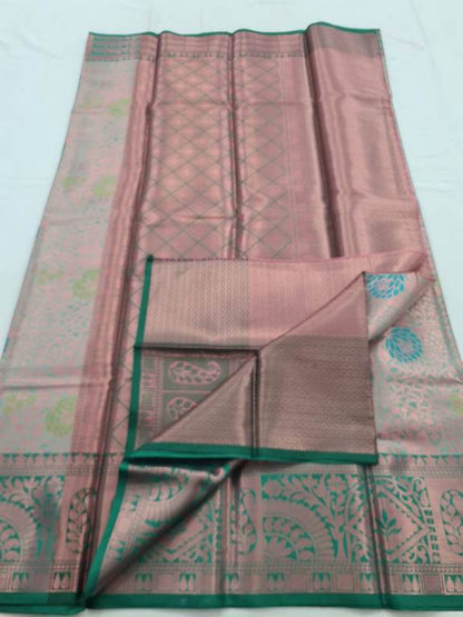 Kanchipuram Blended Tissue Silk Saree 301 – Kanchipuram Lakshaya Silks