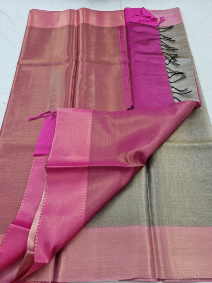 Kanchipuram Blended Tissue Silk Saree 333 – Kanchipuram Lakshaya Silks
